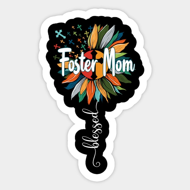 Blessed Foster Mom Sticker by Brande